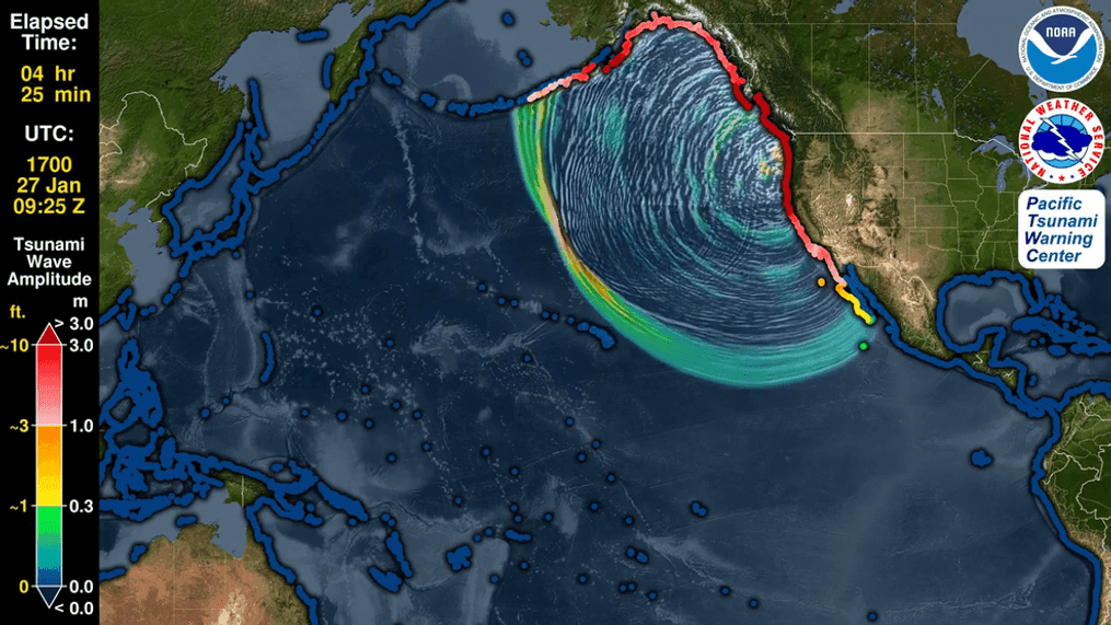 Generic Cascade Subduction Zone illustration by NOAA/NWS Seattle