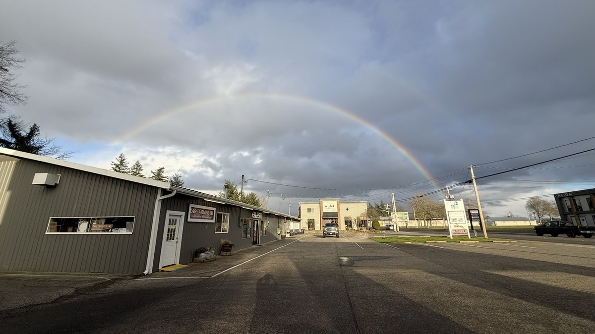 Rainbow over Lynden Washington - Photo by Bellingham Metro News